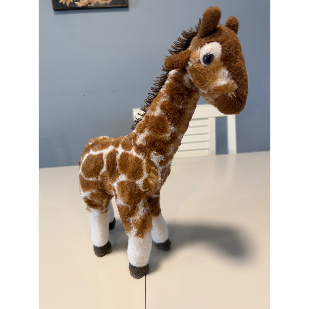 Adventure Planet Giraffe Plush Stuffed Animal Brown White Reticulated 14 inch